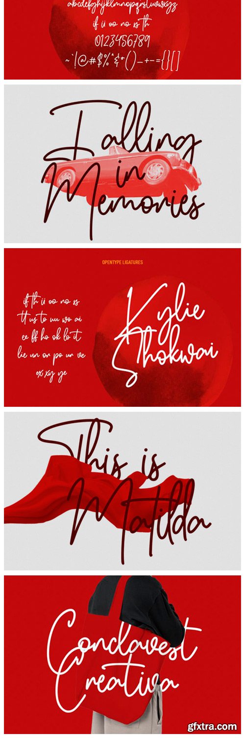 Binthrots Script Font Binthrots Script Font