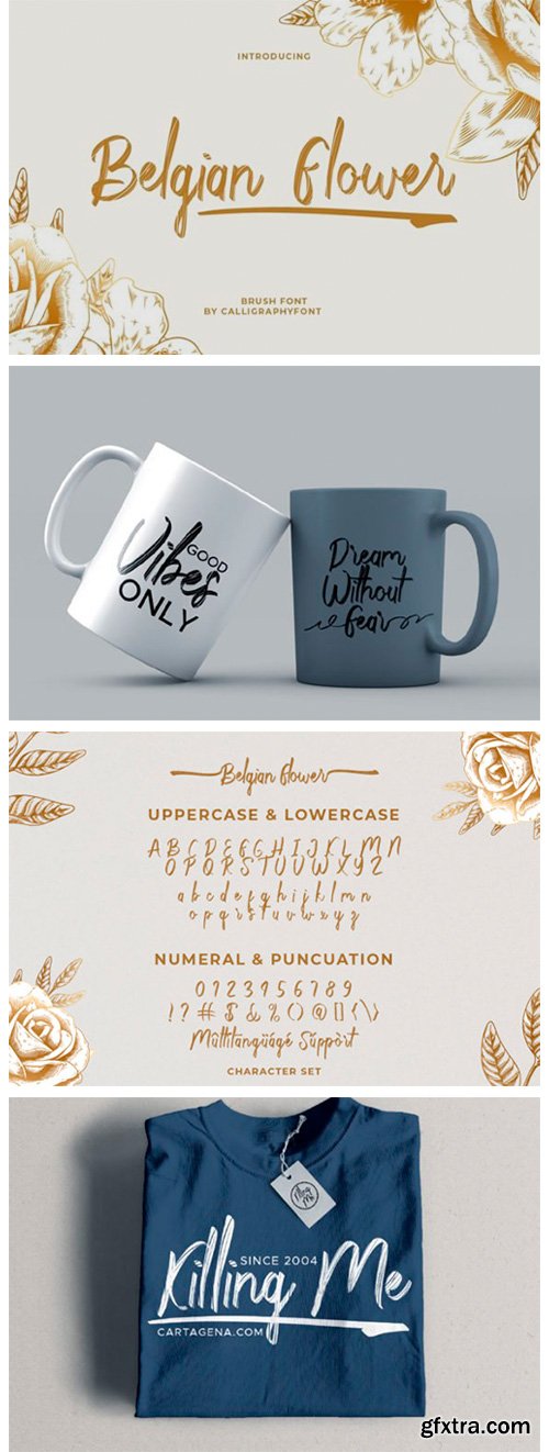 Belgian Flower Font Belgian Flower Font