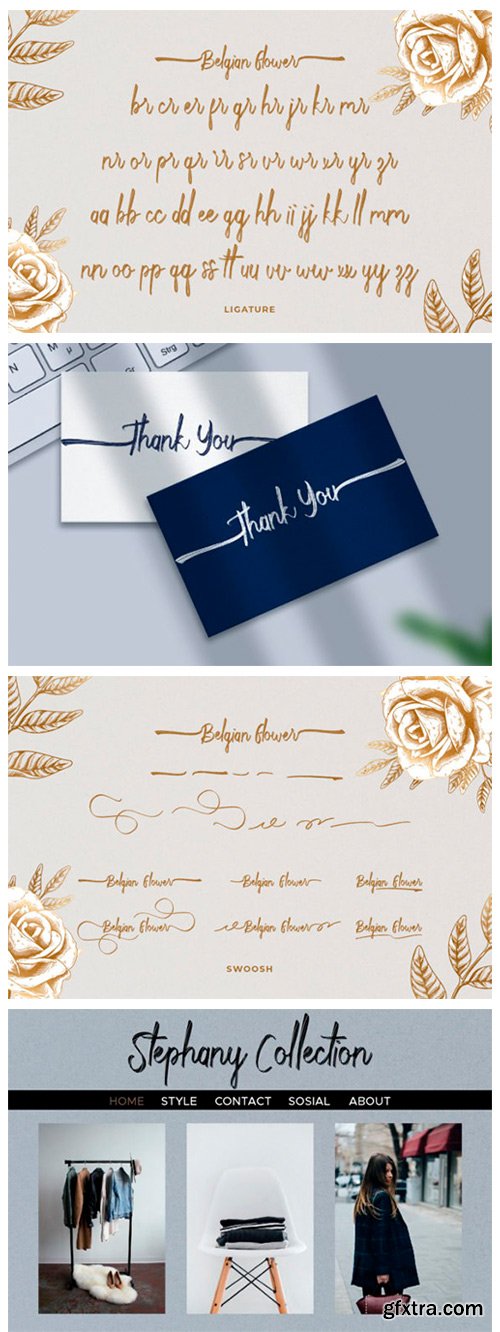 Belgian Flower Font Belgian Flower Font