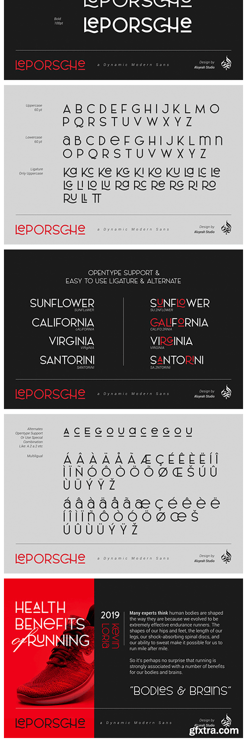 Le PORSCHE Typeface Le PORSCHE Typeface