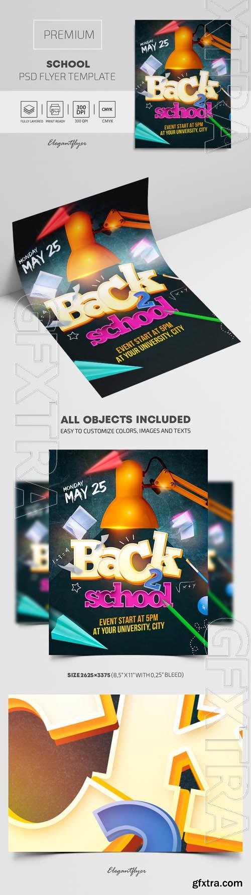 School Flyer PSD Template School Flyer PSD Template