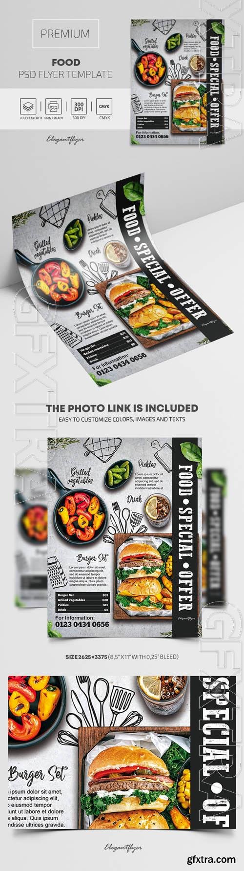 Food Premium PSD Flyer Template vol 2 Food Premium PSD Flyer Template vol 2