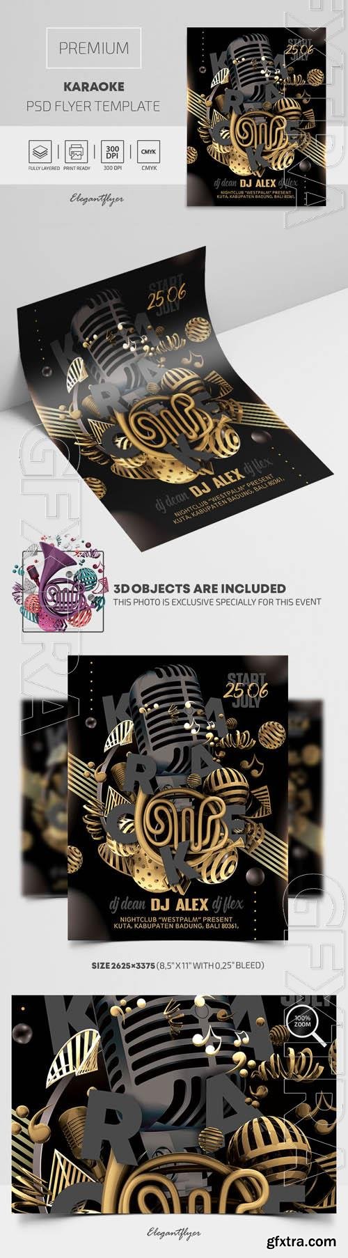 Karaoke Premium PSD Flyer Template Karaoke Premium PSD Flyer Template