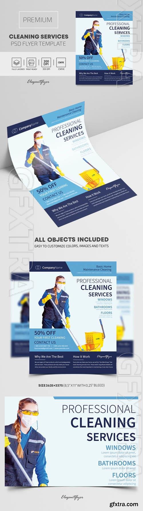 Cleaning Services Premium PSD Flyer Template Cleaning Services Premium PSD Flyer Template