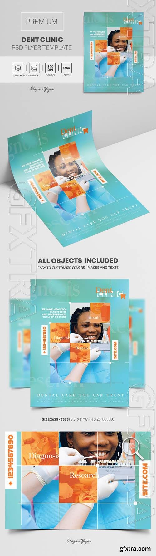 Dent Clinic Premium PSD Flyer Template Dent Clinic Premium PSD Flyer Template