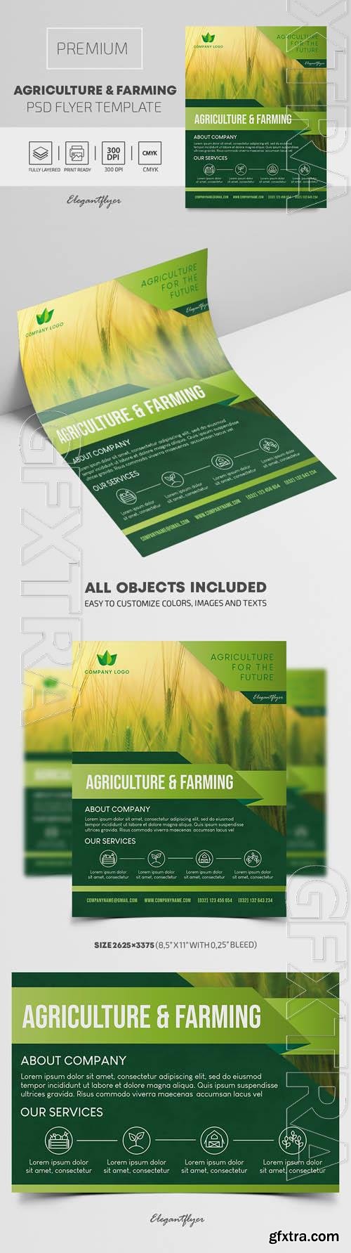 Agriculture and Farming Premium PSD Flyer Template Agriculture and Farming Premium PSD Flyer Template