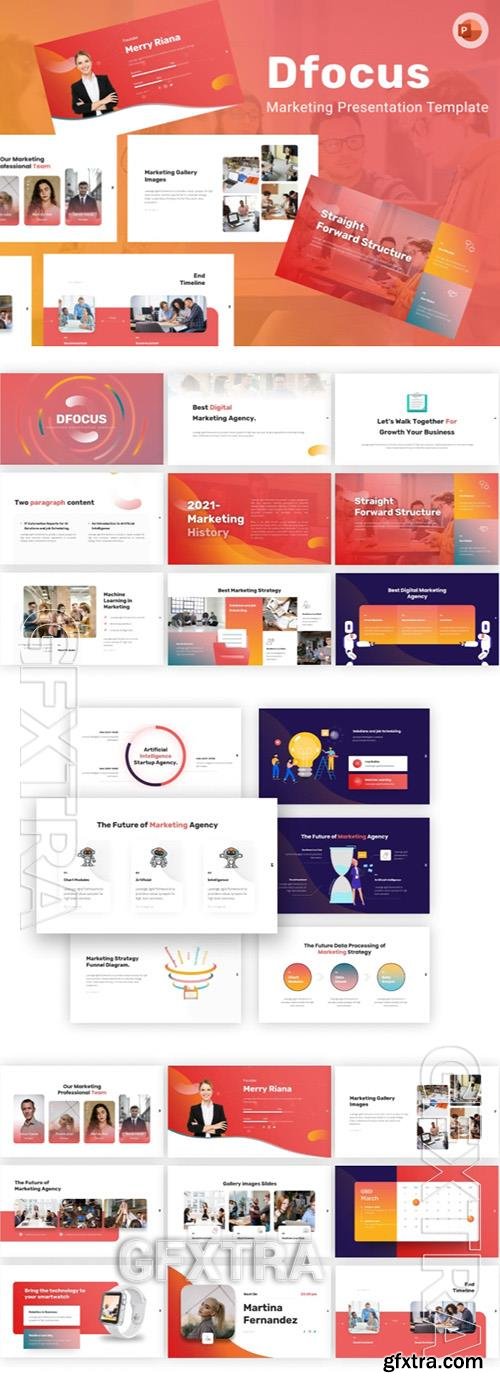 Dfocus Marketing PowerPoint Template GB62XBT