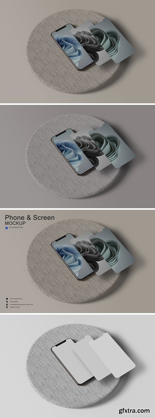 iPhone and Screen Mockup