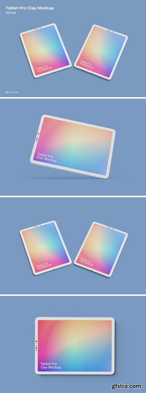 Tablet Pro Clay Mockup vol.2
