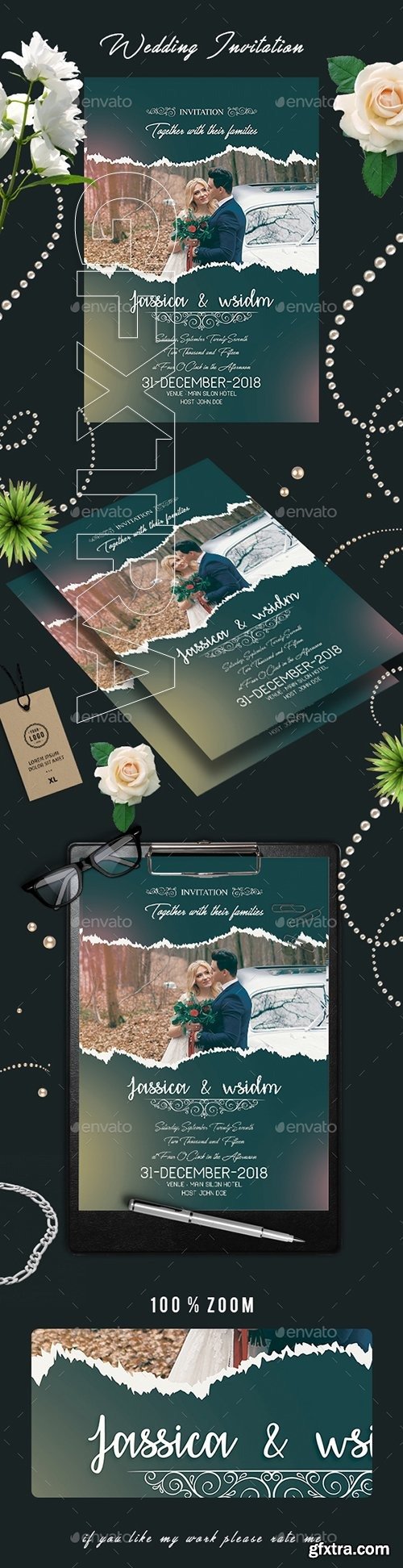 GraphicRiver - Wedding Invitation Card 22657955