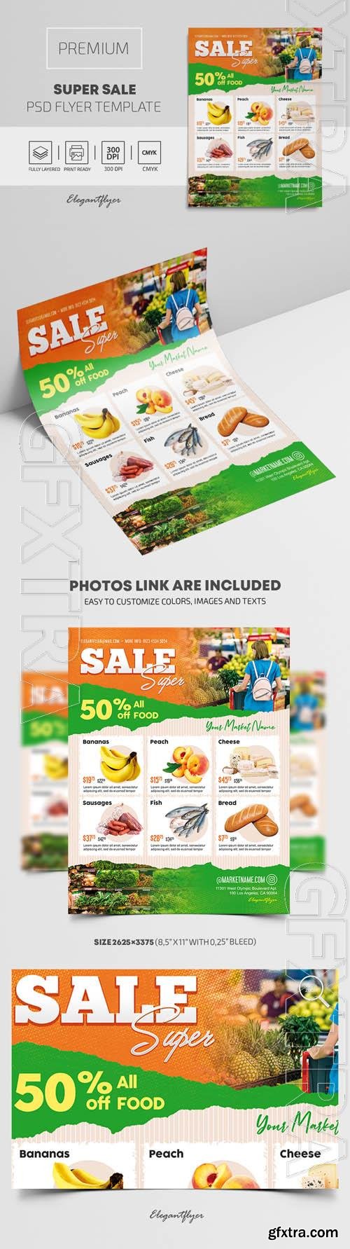 Super Sale Premium Flyer PSD Template Super Sale Premium Flyer PSD Template