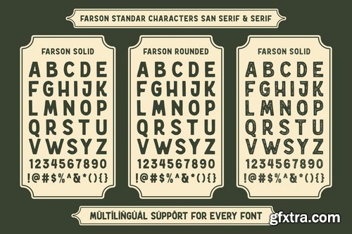 Farson – Vintage Typeface