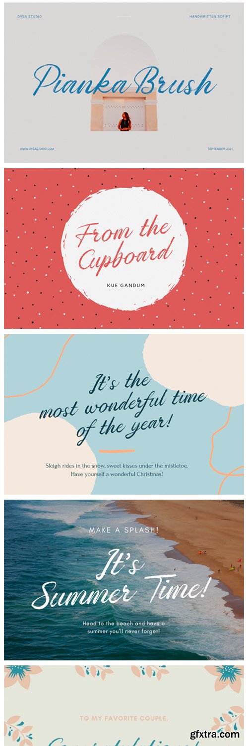 Pianka Brush Font Pianka Brush Font