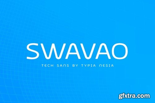 Swavao Futuristic Modern font - Techno Sans Serif