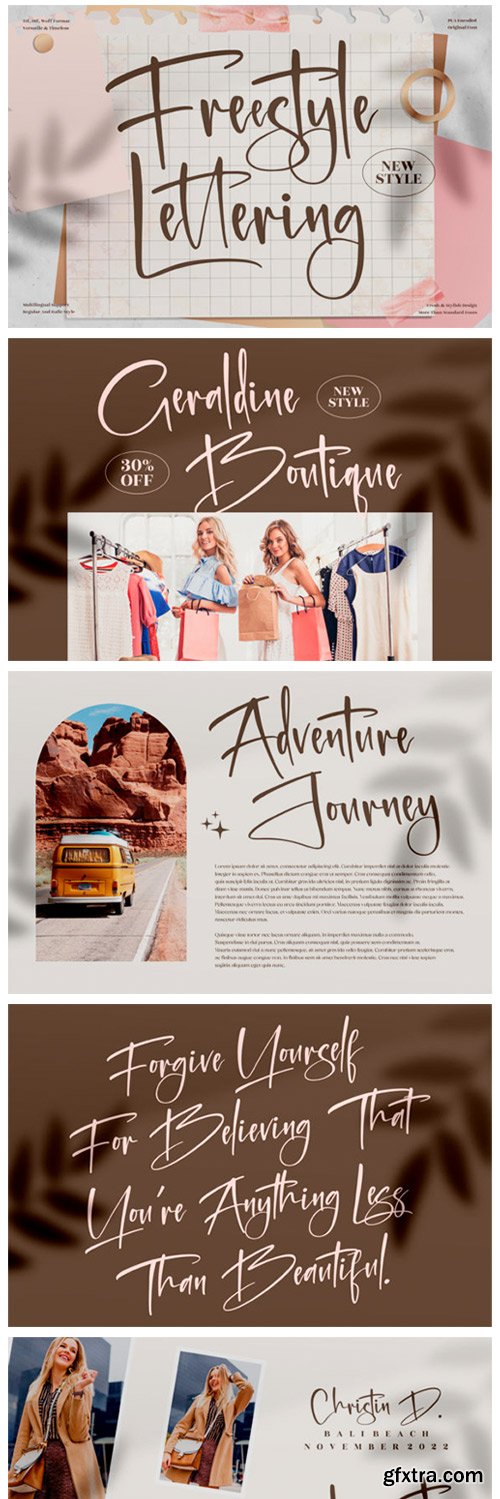 Freestyle Lettering Font Freestyle Lettering Font