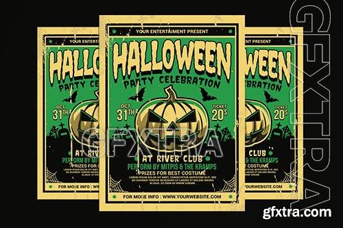Halloween Party Flyer Retro YABNSQH Halloween Party Flyer Retro YABNSQH
