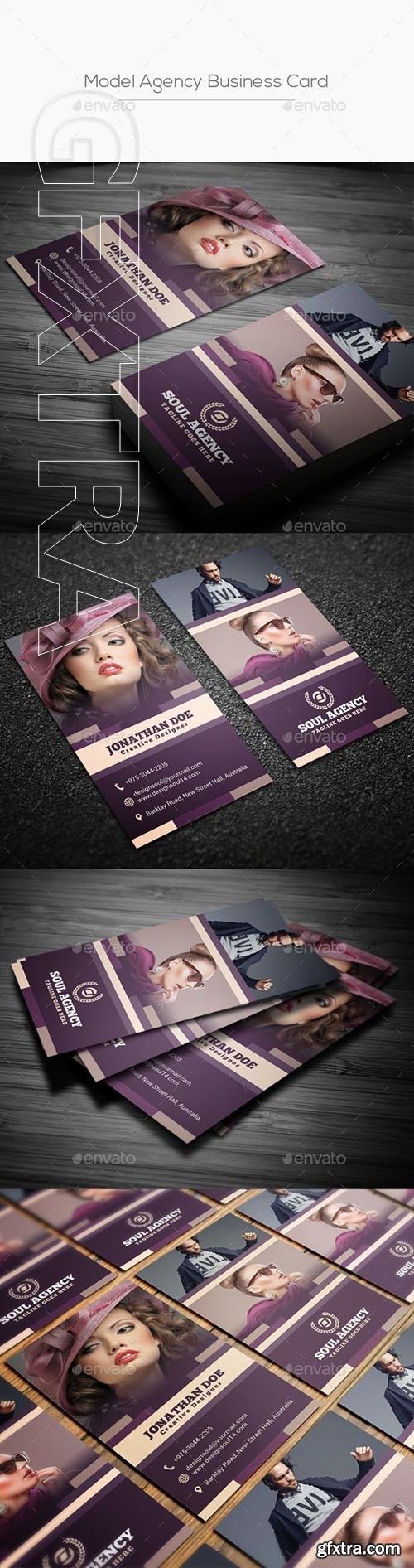 GraphicRiver - Model Agency Business Card 21895014