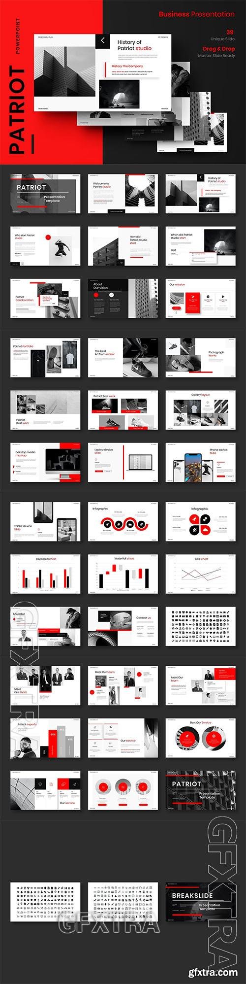 Patriot – Business Powerpoint, Keynote and Google Slides Template Patriot – Business Powerpoint, Keynote and Google Slides Template
