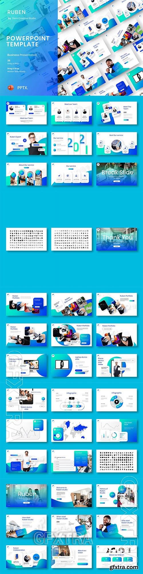 Ruben – Business Powerpoint, Keynote and Google Slides Template Ruben – Business Powerpoint, Keynote and Google Slides Template