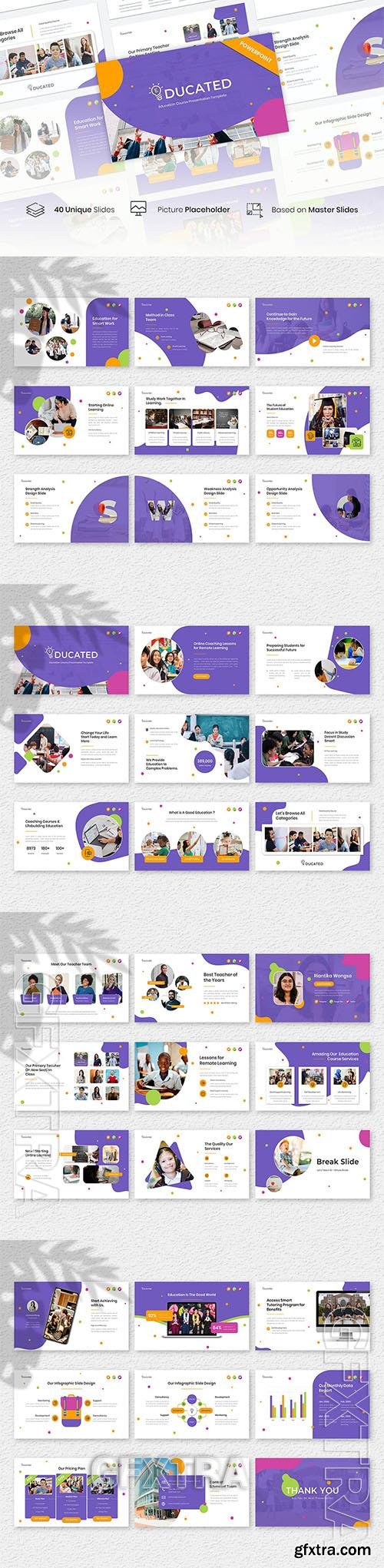 Educated – Education Course Presentation Template DXDUY7N Educated – Education Course Presentation Template DXDUY7N