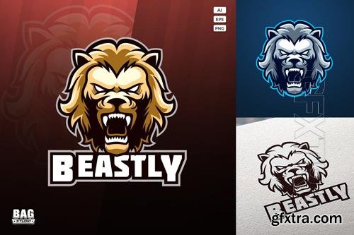 Golden Lion Esport Logo design templates Golden Lion Esport Logo design templates