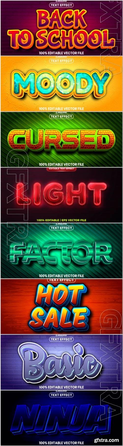 3d text editable style effect vector vol 68 3d text editable style effect vector vol 68