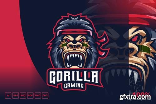 Gorilla Mascot Logo Gorilla Mascot Logo