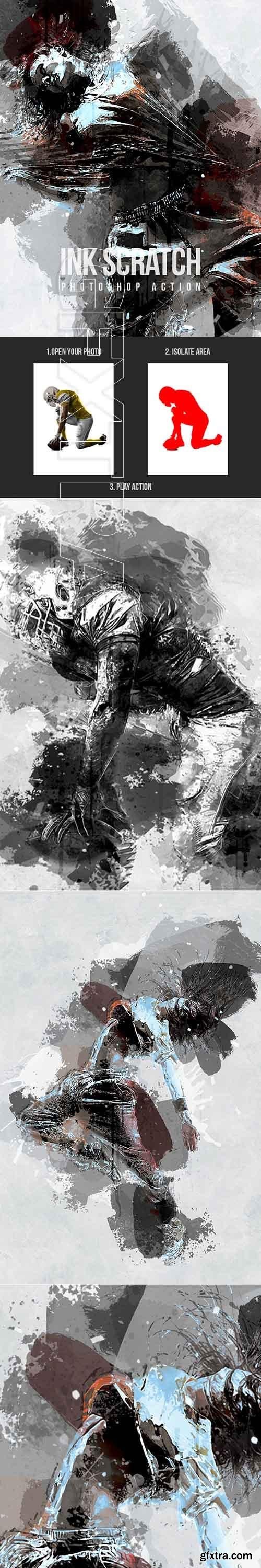 Graphicriver - Ink Scratch - Photoshop Action 21318489