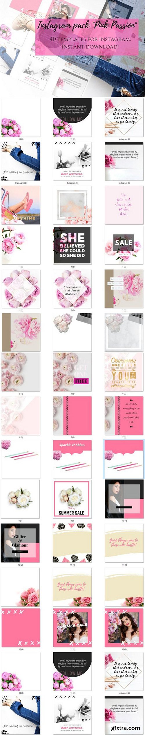 Instagram pack Pink Passion