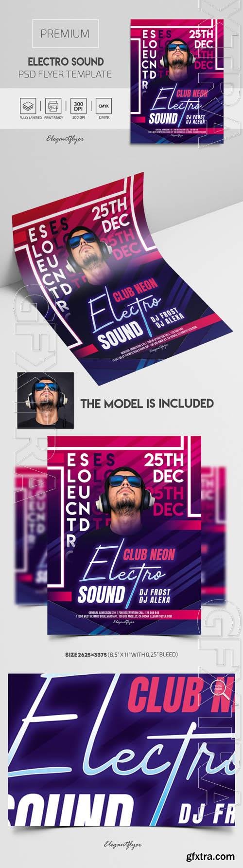 Electro Sound Premium PSD Flyer Template Electro Sound Premium PSD Flyer Template