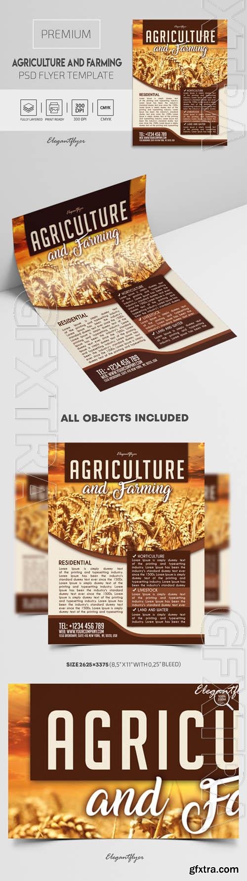 Agriculture and Farming Premium PSD Flyer Template Agriculture and Farming Premium PSD Flyer Template