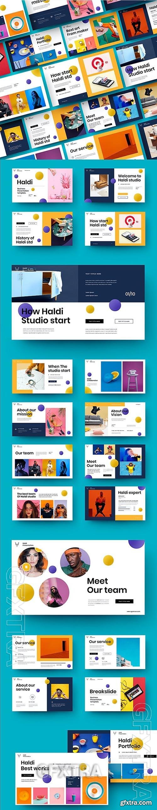 Haldi - Business Powerpoint, Keynote and Google Slides Template