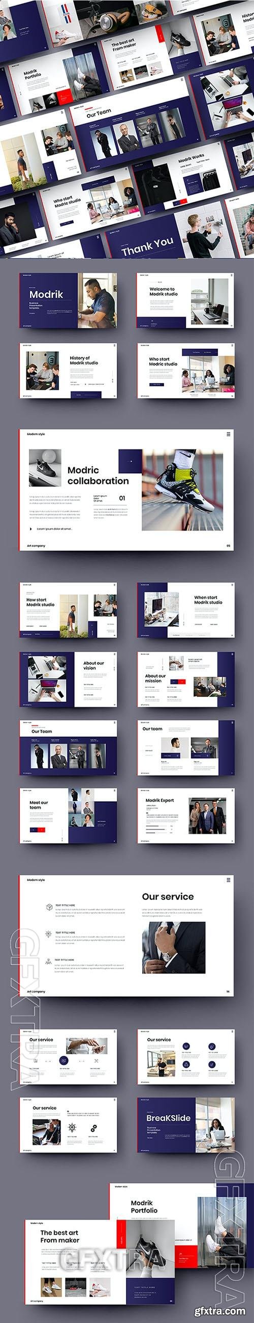 Modrik - Business Powerpoint, Keynote and Google Slides Template