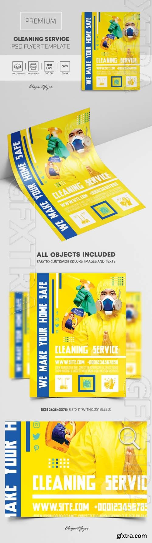 Cleaning Service Flyer PSD Template Cleaning Service Flyer PSD Template