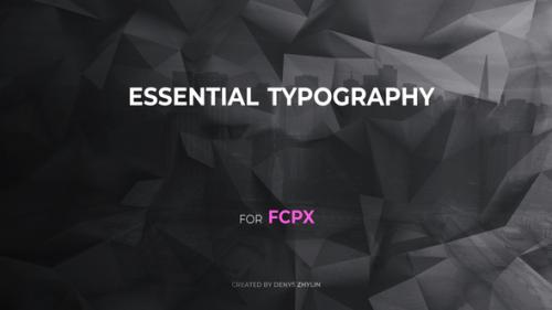 Videohive - Essential Typography for FCPX - 26506735 - 26506735