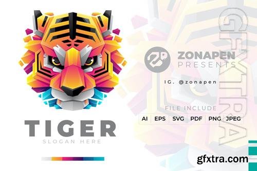 Tiger Gradient Logo Tiger Gradient Logo