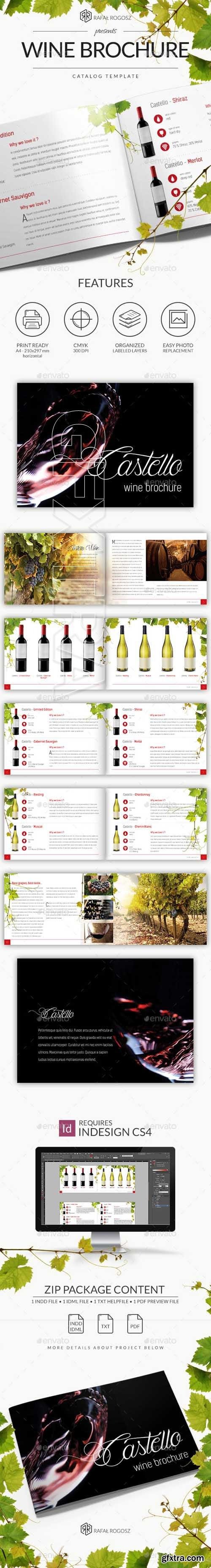 GraphicRiver - Wine Grape Brochure A4 Horizontal 20652426
