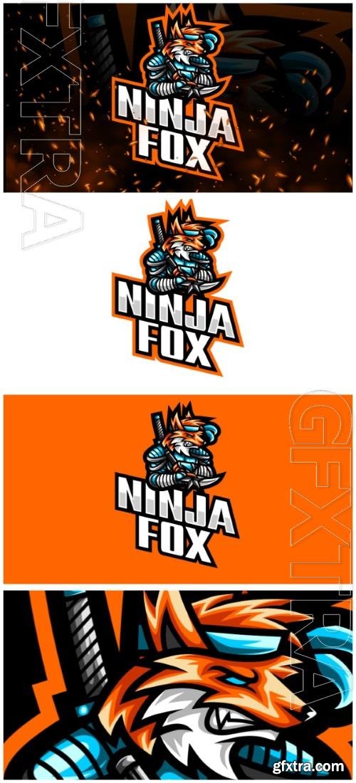 Ninja Fox E-Sport and Sport Logo Template Ninja Fox E-Sport and Sport Logo Template