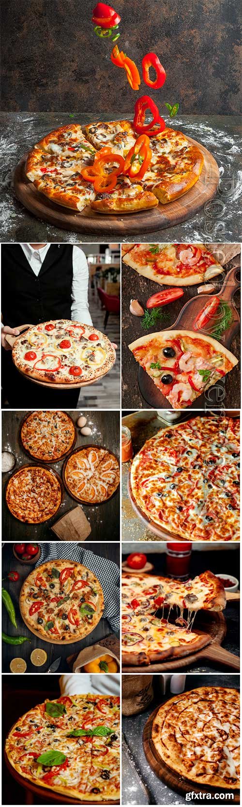 Pizza set stock photo Pizza set stock photo