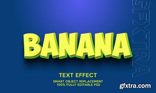 Banana text effect template Premium Psd Banana text effect template Premium Psd