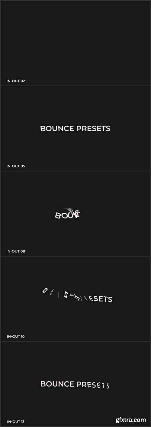 30 Bounce Text Presets 102977