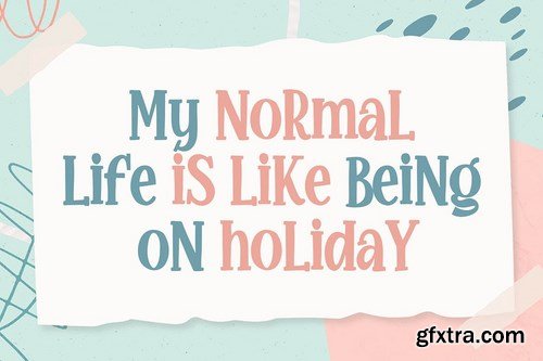 Glamy Sunrise a Quirky Font