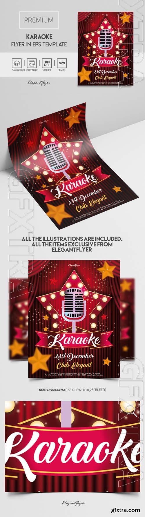 Karaoke Premium Vector Flyer EPS Template