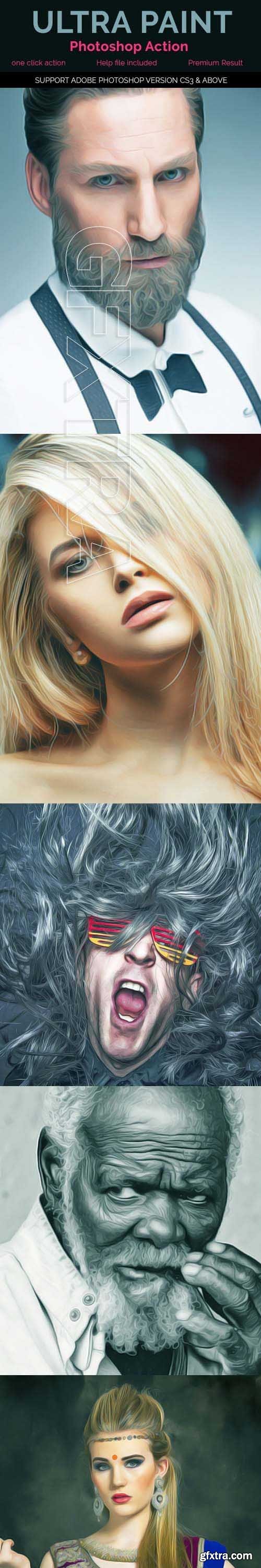 GraphicRiver - Realistic Painting Effect - Photoshop Action 20418639