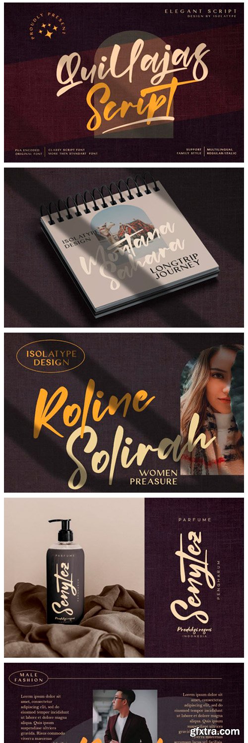 Quillajas Script Font Quillajas Script Font