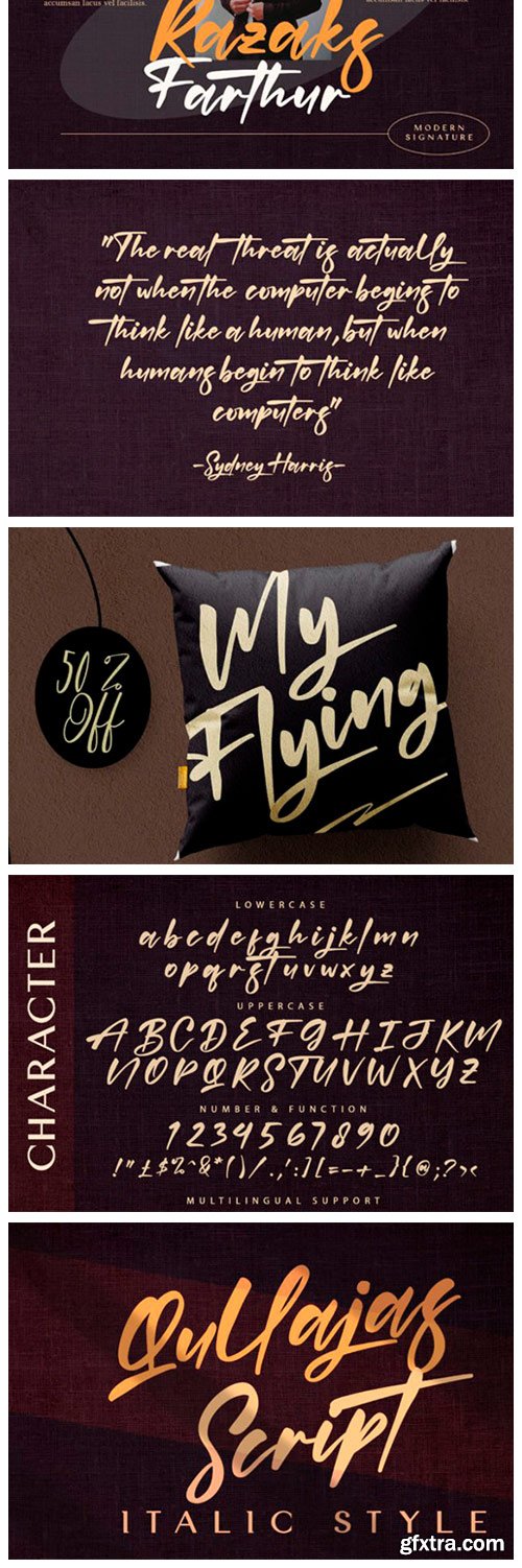 Quillajas Script Font Quillajas Script Font