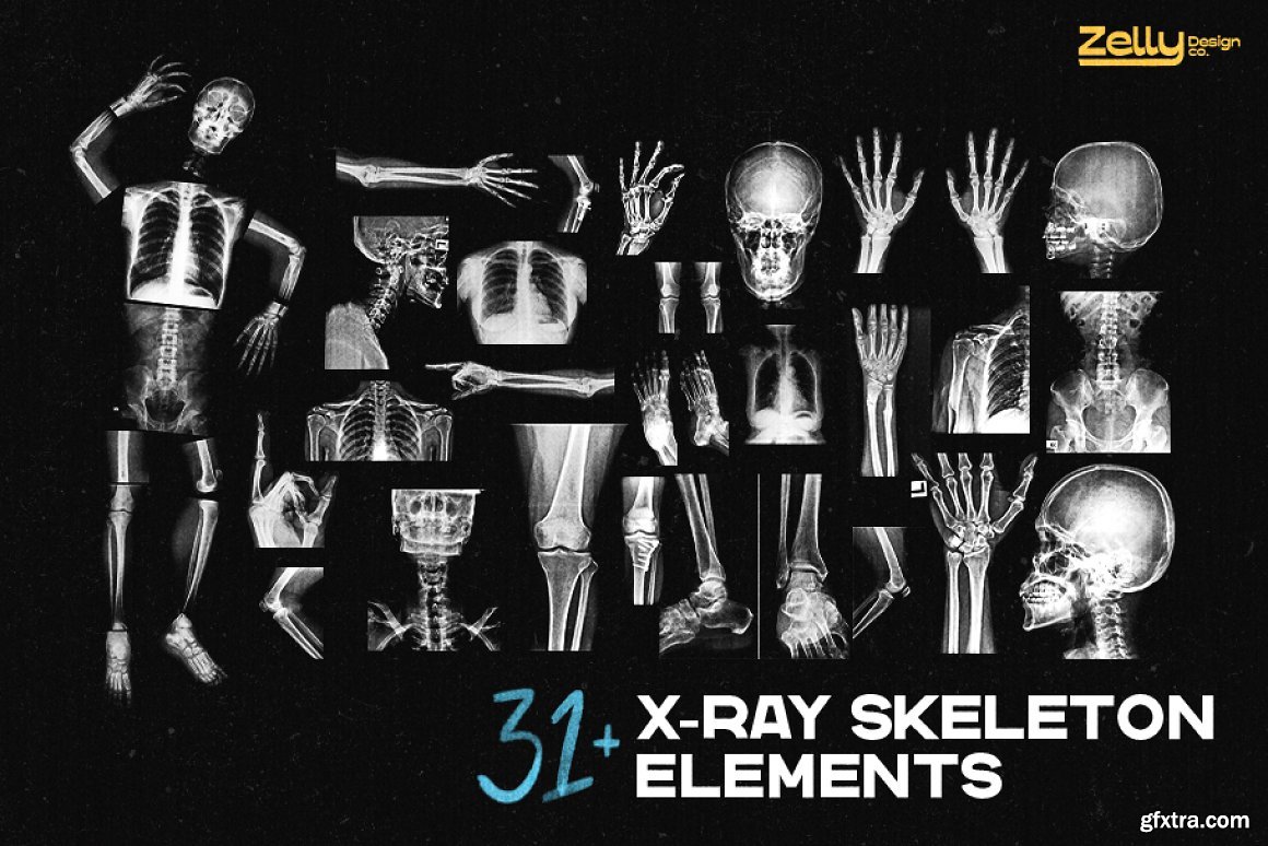CreativeMarket - X-Ray Photo Effect & Elements 6219667 » GFxtra