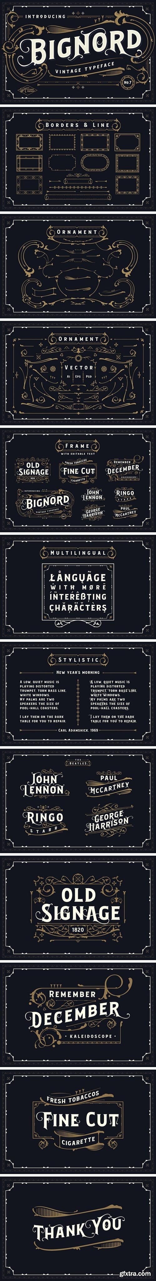 Bignord - Vintage Typeface