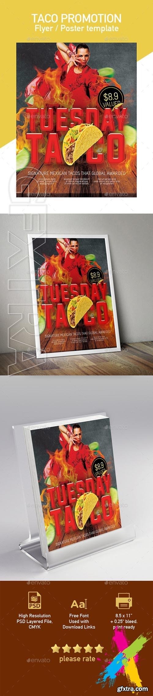 GraphicRiver - Tuesday Tacos Flyer Poster Template 20299813