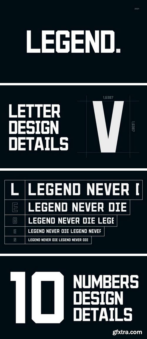 Legend Display Font